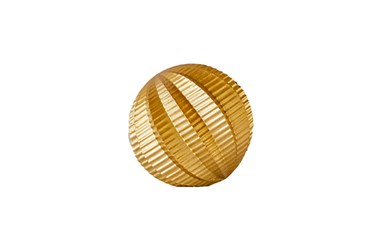 Bola 3D Decorativa em Resina Dourada
