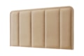 Cabeceira Painel Selene em Linho Estofada e Gomada com Bordas Arredondadas