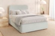 Cabeceira Rubi em Velusoft ou Boucle com Design Minimalista e Bordas Arredondadas