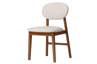 Cadeira Bia Estofada e Detalhes em Madeira Maciça