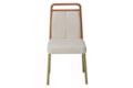 Cadeira Liz Estofada e Detalhes em Madeira Maciça