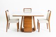 Cadeira Para Mesa de Jantar Liam em Velusoft ou Boucle de Madeira Maciça Design Moderno