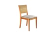 Cadeira Para Mesa de Jantar Liz com Encosto em Palinha Rattan Natural Design Quadrada em VeluSoft ou Boucle