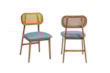 Cadeiras Para Mesa de Jantar Camile com Encosto curvo em Rattan Natural