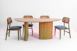 Cadeiras Para Mesa de Jantar Camile com Encosto curvo em Rattan Natural