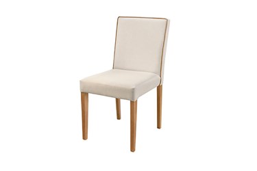 Cadeiras Para Mesa de Jantar Dulce em Madeira Maciça e Estofado com Debrum em Korano (opcional) em VeluSoft ou Boucle