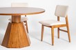 Cadeiras Para Mesa de Jantar Naomi em Linho de Madeira Maciça com Design Moderno