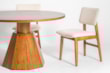 Cadeiras Para Mesa de Jantar Naomi em Linho de Madeira Maciça com Design Moderno