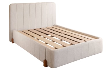 Produto Cama Box Zara Estofada com Design Gomado e Opções de cores