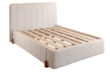 Cama Box Zara Estofada com Design Gomado e Opções de cores