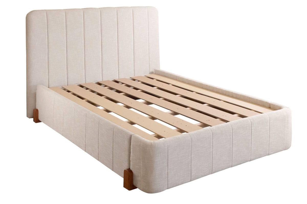 Cama Box Zara Estofada com Design Gomado e Opções de cores