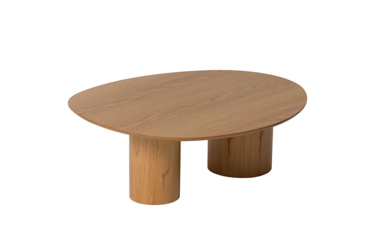 Mesa de Centro Ayla Orgânica Laminada em Madeira Maciça