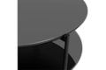 Mesa de Centro Hayden Tampo de Vidro Preto