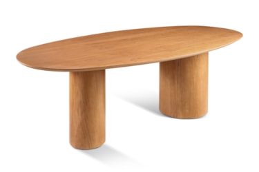 Mesa de Jantar Magda com Design Orgânico em Madeira Maciça