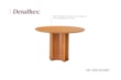 Mesa de Jantar Nátia Redonda Laminada com Base em Detalhes Curvos