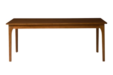 Mesa Elisa com Design Retangular em Lâminas de Madeira Maciça