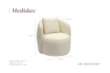 Poltrona Celine Giratória e com Design Orgânico