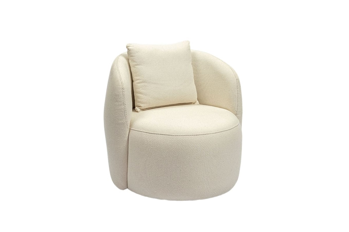 Poltrona Celine Giratória e com Design Orgânico