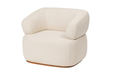 Poltrona Estofada Ariel com Design Curvo