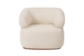 Poltrona Estofada Ariel com Design Curvo