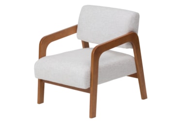 Poltrona Mavi com Braços em Madeira Maciça