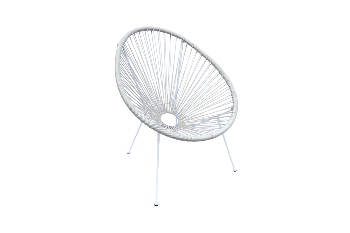 Poltrona Para Sala Acapulco com Opções em Branco, Cinza e Preto