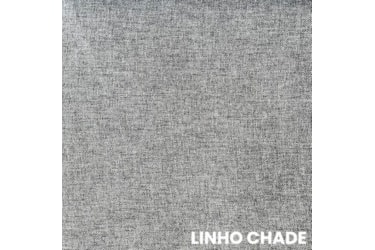 Puff Curvo Elise com Design Orgânico em Linho