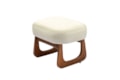Puff Dafine em madeira maciça em Veludo ou Bouclé