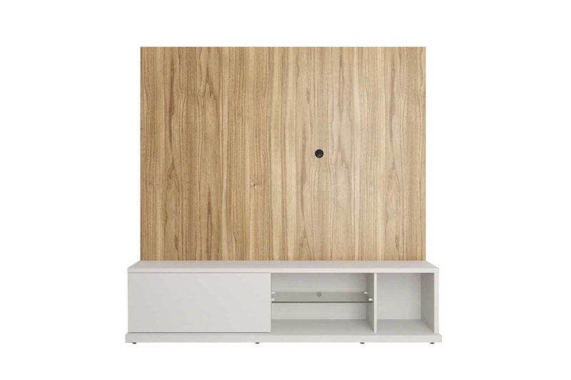 Rack para Sala e Painel de TV Tivoli Cinamomo c/ Off White Fosco