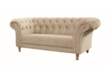 Sofá 2 Lugares Chesterfield Clássico em Linho ou Acquablock c/ Encosto em Capitonê e Espuma D33