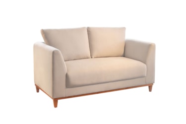Sofá 2 Lugares Evi em Linho com Assento de Molas Ensacadas e Espuma D33 Soft