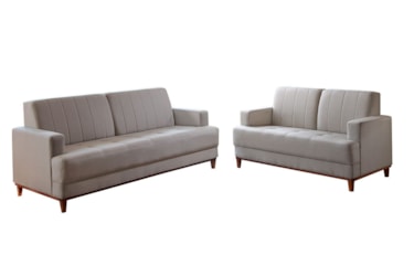 Sofá 2 Lugares Jess em Veludo com Encosto Fixo 136cm
