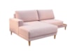 Sofá 2 Lugares Max em Linho Moderno com Chaise & Opcional de Lateral em Madeira Maciça