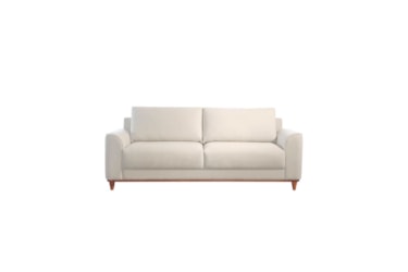Sofá 3 Lugares Lisa em Veludo ou Boucle com Assento de Molas Ensacadas e Espuma D33 Soft
