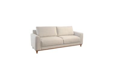 Sofá 3 Lugares Lisa em Veludo ou Boucle com Assento de Molas Ensacadas e Espuma D33 Soft