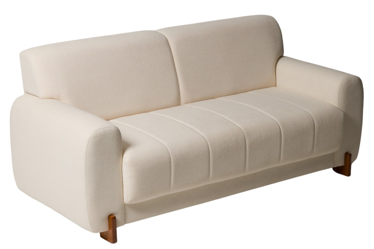 Sofá Anecy 2 Lugares com Assento em Espuma D33 e Pés em Madeira Maciça