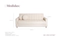Sofá Cama Baú Celene 3 Lugares com Almofadas Decorativas