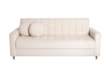 Sofá Cama Casal Baú 3 Lugares Celene em Veludo ou Boucle com Almofadas Decorativas