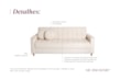 Sofá Cama Casal Baú Celene 3 Lugares em Linho com Almofadas Decorativas