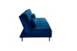 Sofá Cama Sage Reclinável Casal Em Veludo Com Pillow