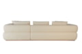 Sofá Chaise Ariel com Design Moderno e Base em Madeira Maciça