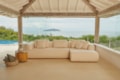 Sofá Chaise Ariel com Design Moderno e Base em Madeira Maciça