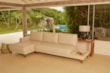 Sofá Chaise Colin com Cama Pet e Espuma D33
