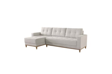 Sofá Chaise Jane em Linho e Almofadas Soltas