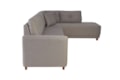 Sofá de Canto Siena com Divã e Design Arredondado