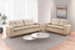 Sofá Megan 3 Lugares em Veludo ou Boucle com Pillow & Pés em Madeira Maciça (Espuma D33)