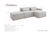 Sofá Modular Tetris 3 ou 2 Lugares com Chaise