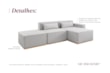 Sofá Modular Tetris 3 ou 2 Lugares com Chaise