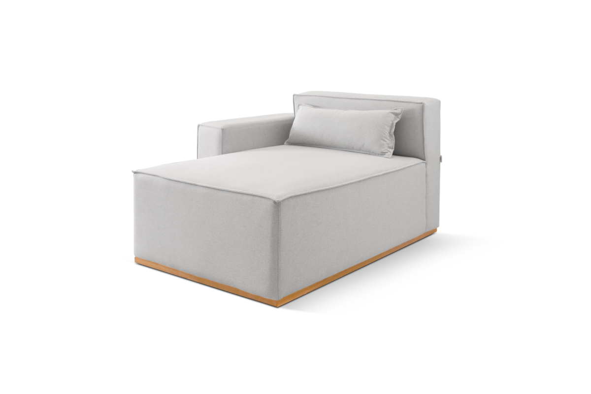 Sofá Modular Tetris 392 com Chaise e Braço Direito