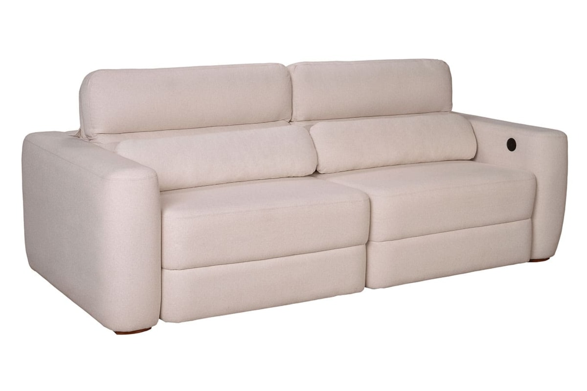 Sofá Oliver Retrátil e Reclinável Elétrico com Espuma D33